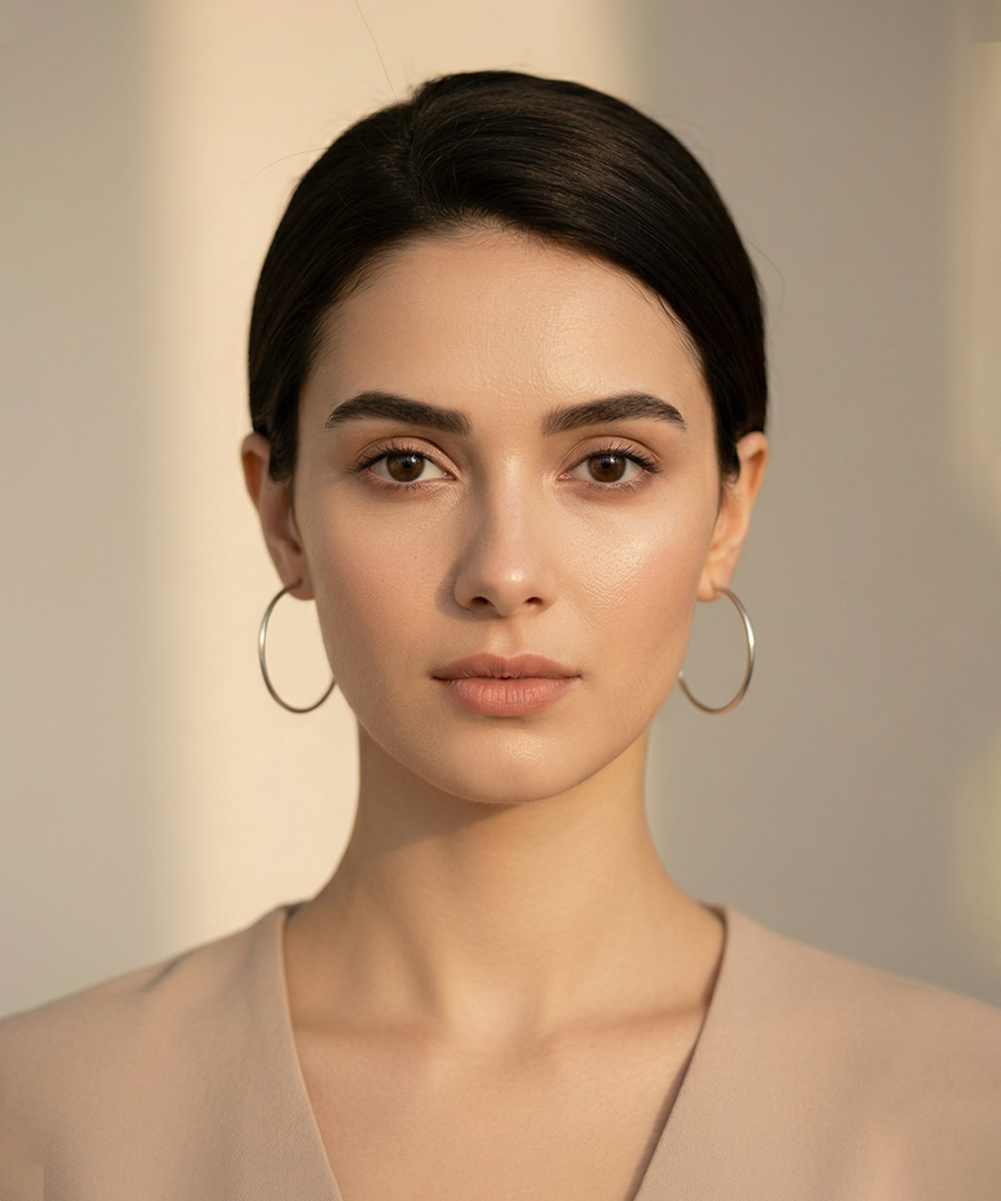 Hoop Earrings in Silver Tone