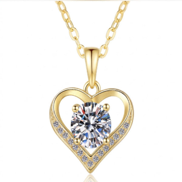 Heart Solitaire Necklace