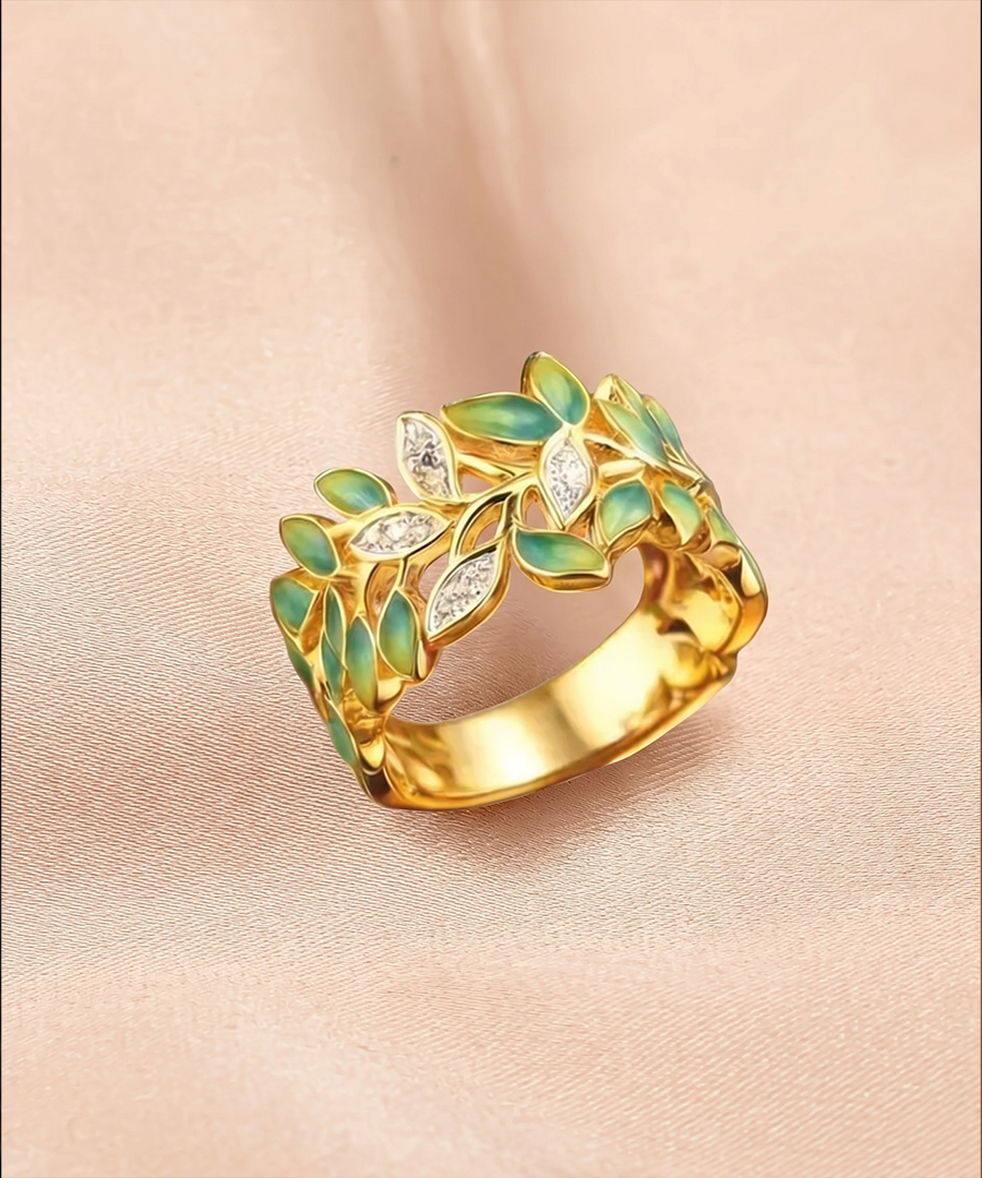 GOLD LEAF RING