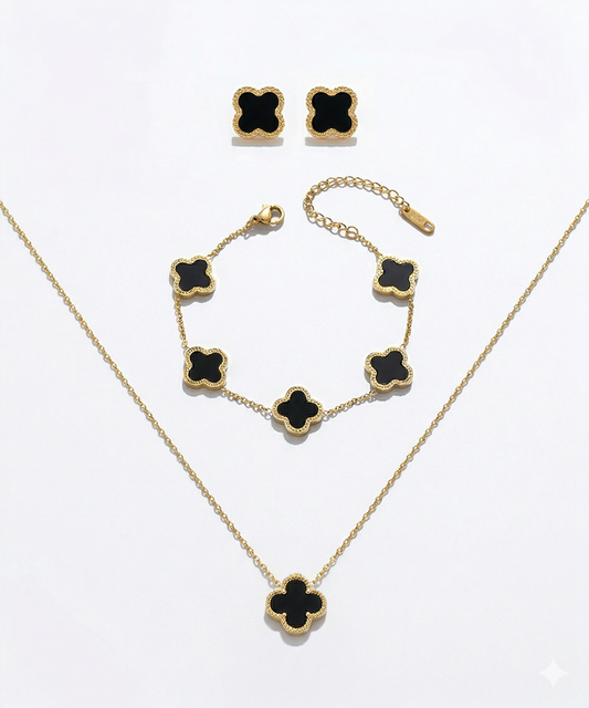 Black Clover Jewelry Set
