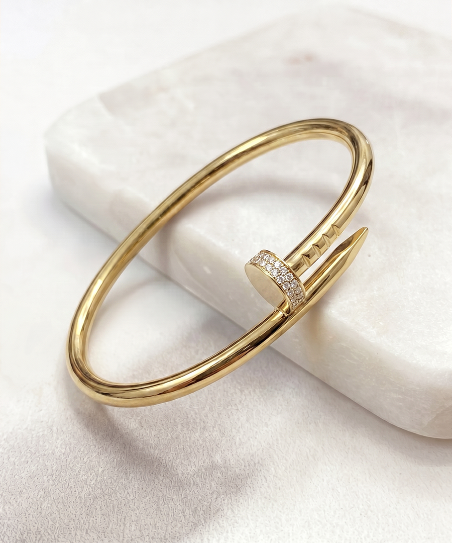 Gold Nail Bracelet
