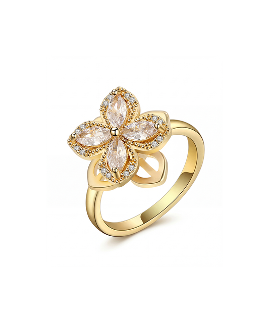 Fidget Clover Ring