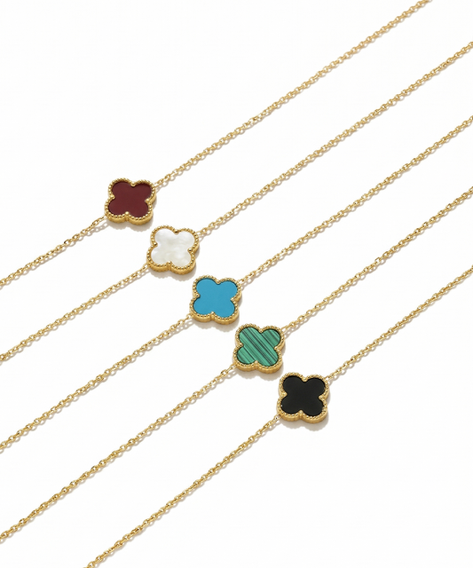 Gold Plated Clover Bracelet