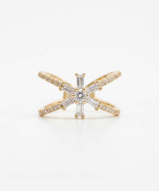 GOLD XO RING