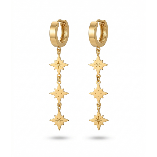 Stardew Dangle 18K Gold Plated Earrings