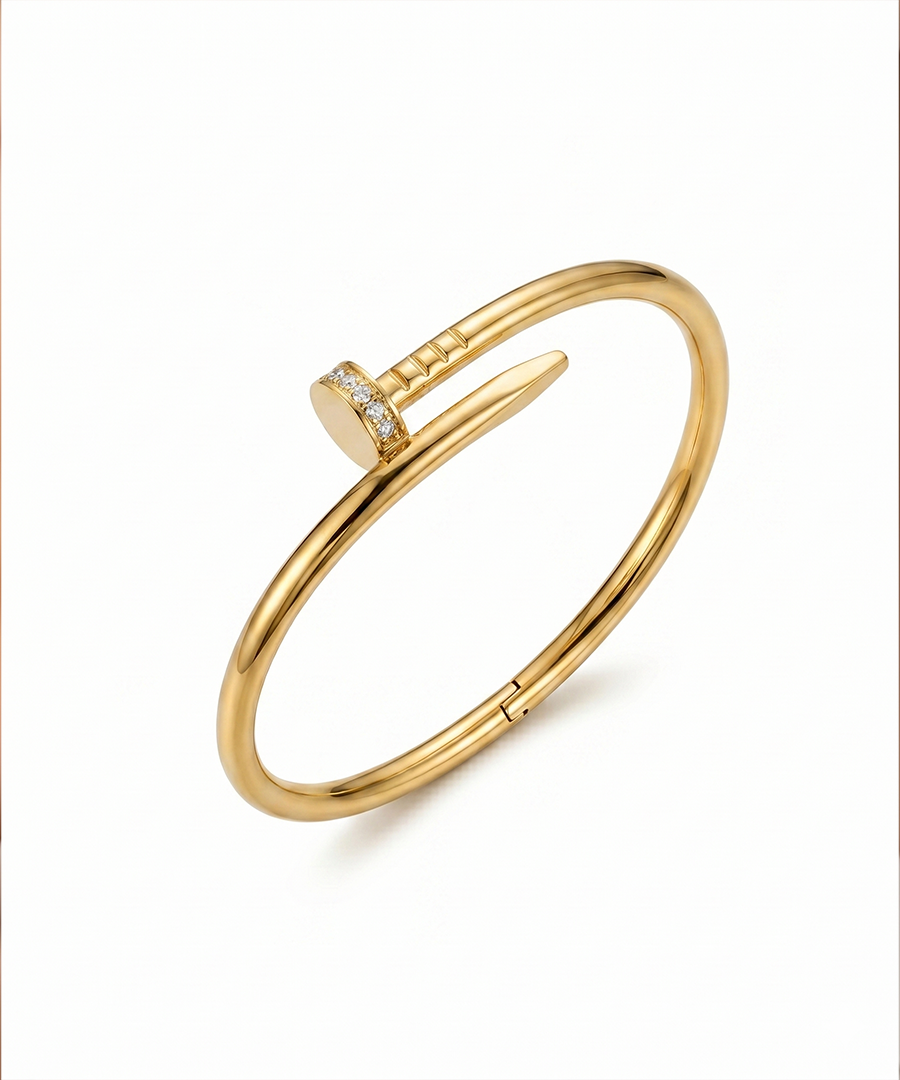 Gold Nail Bracelet