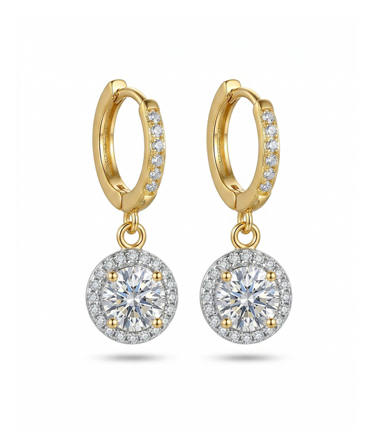 Huggee Hoop Drop Earrings