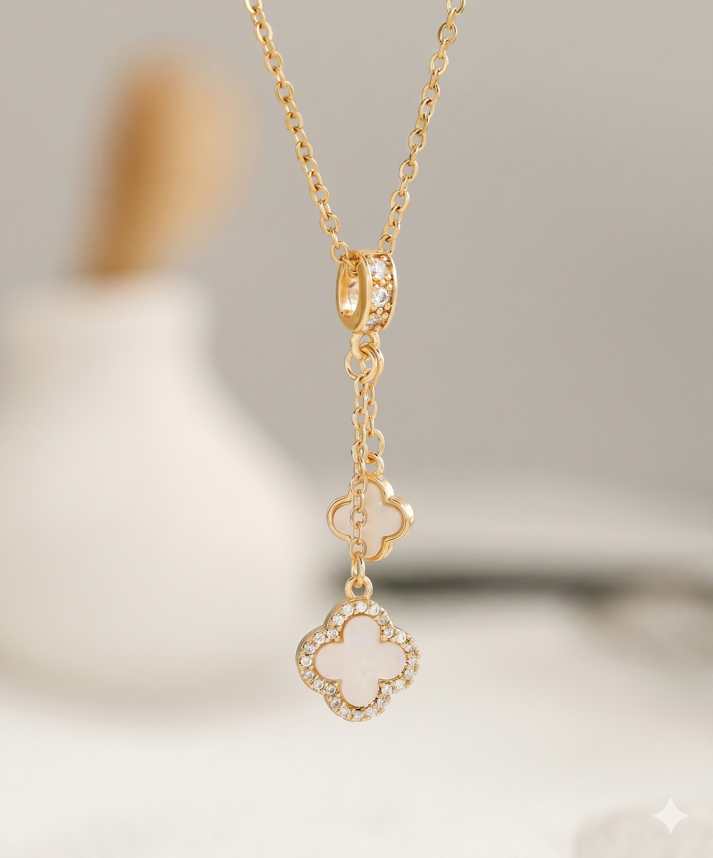 Double Clover Necklace