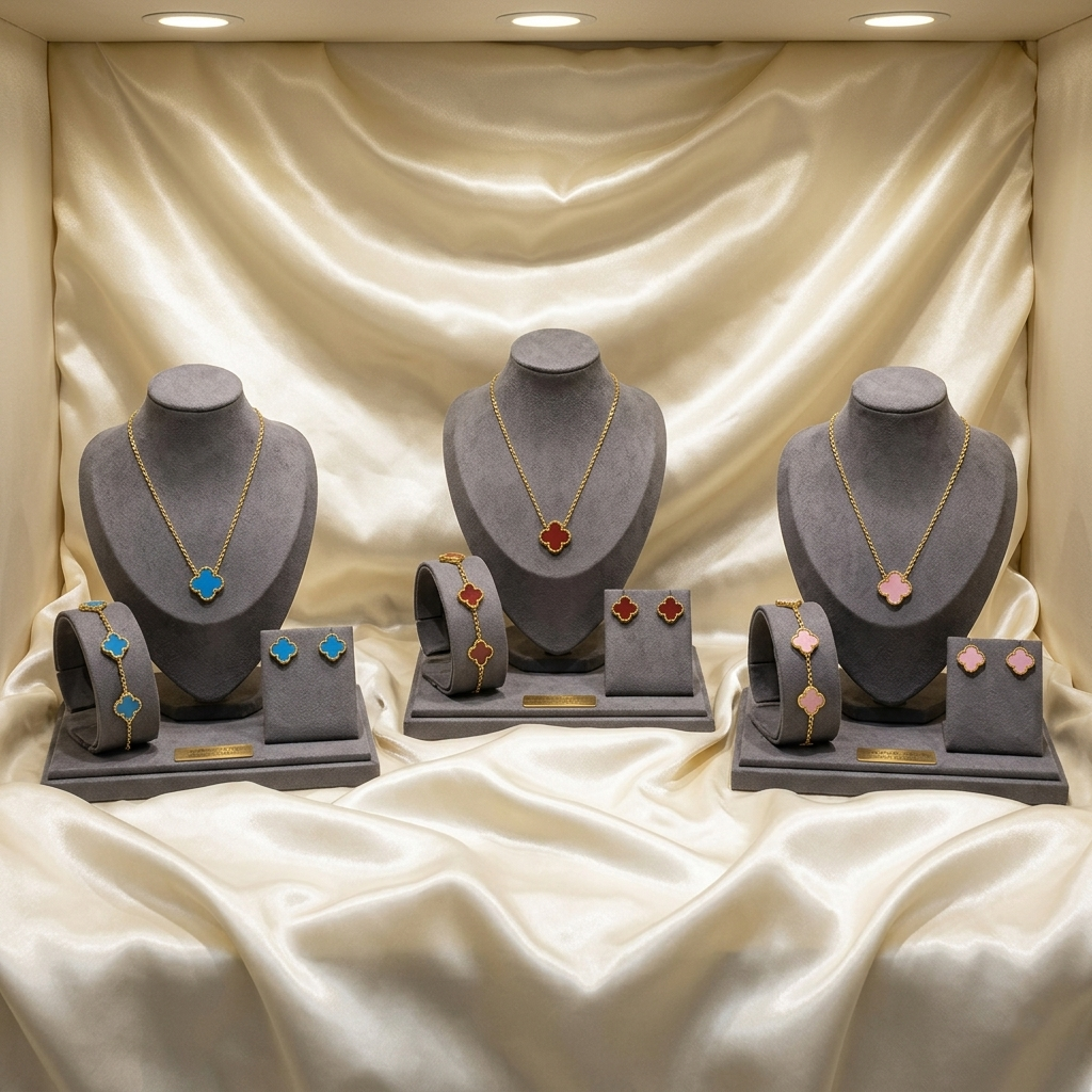 Exquisite Four-Leaf Clover Jewelry Sets