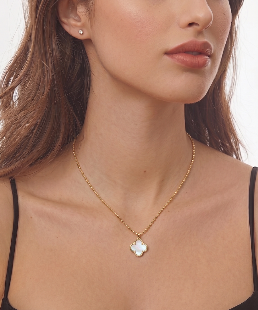 Clover gold-plated necklaces
