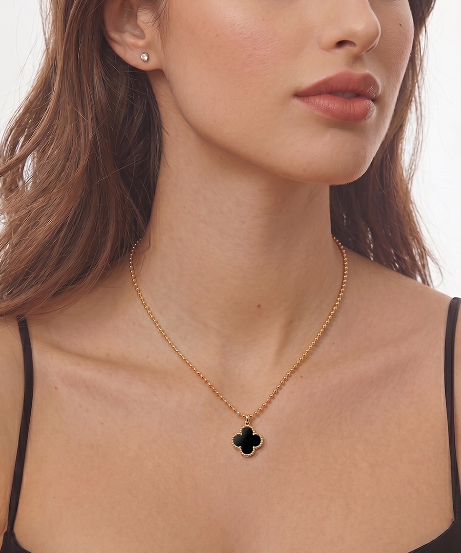 Clover gold-plated necklaces