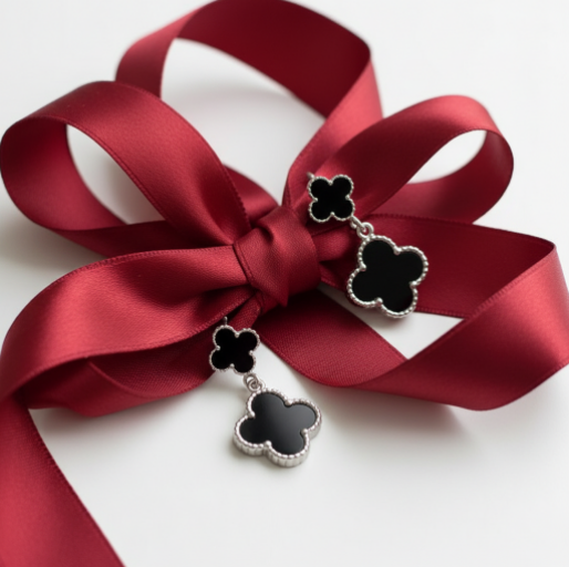 These sophisticated earrings are designed to dangle gracefully, offering a refined touch suitable for various occasions.