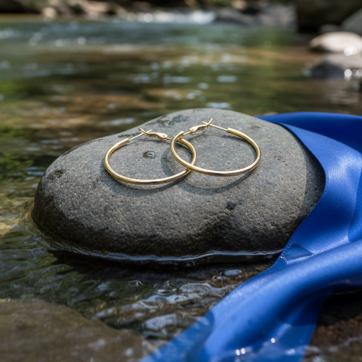 The design incorporates a hinged latch-back closure, ensuring they are securely fastened when worn.