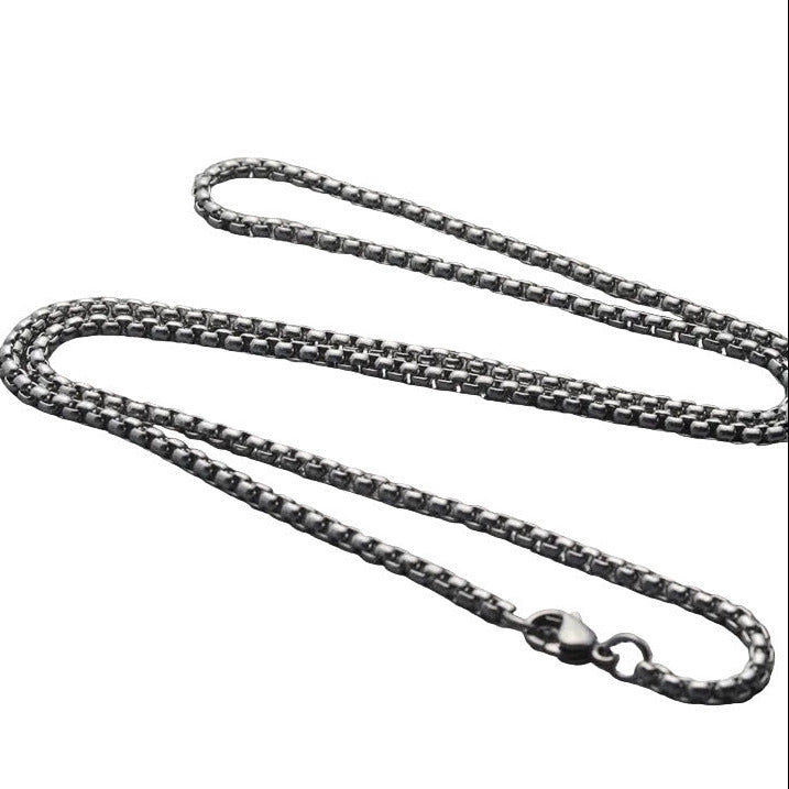 GOLD PLATED TITANIUM STEEL BOX CHAINS