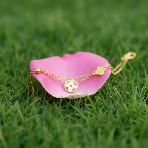 The small size of the individual charms on both the necklace and bracelet belies their detailed craftsmanship. 