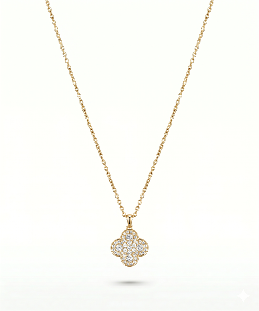 Clover gold-plated necklaces