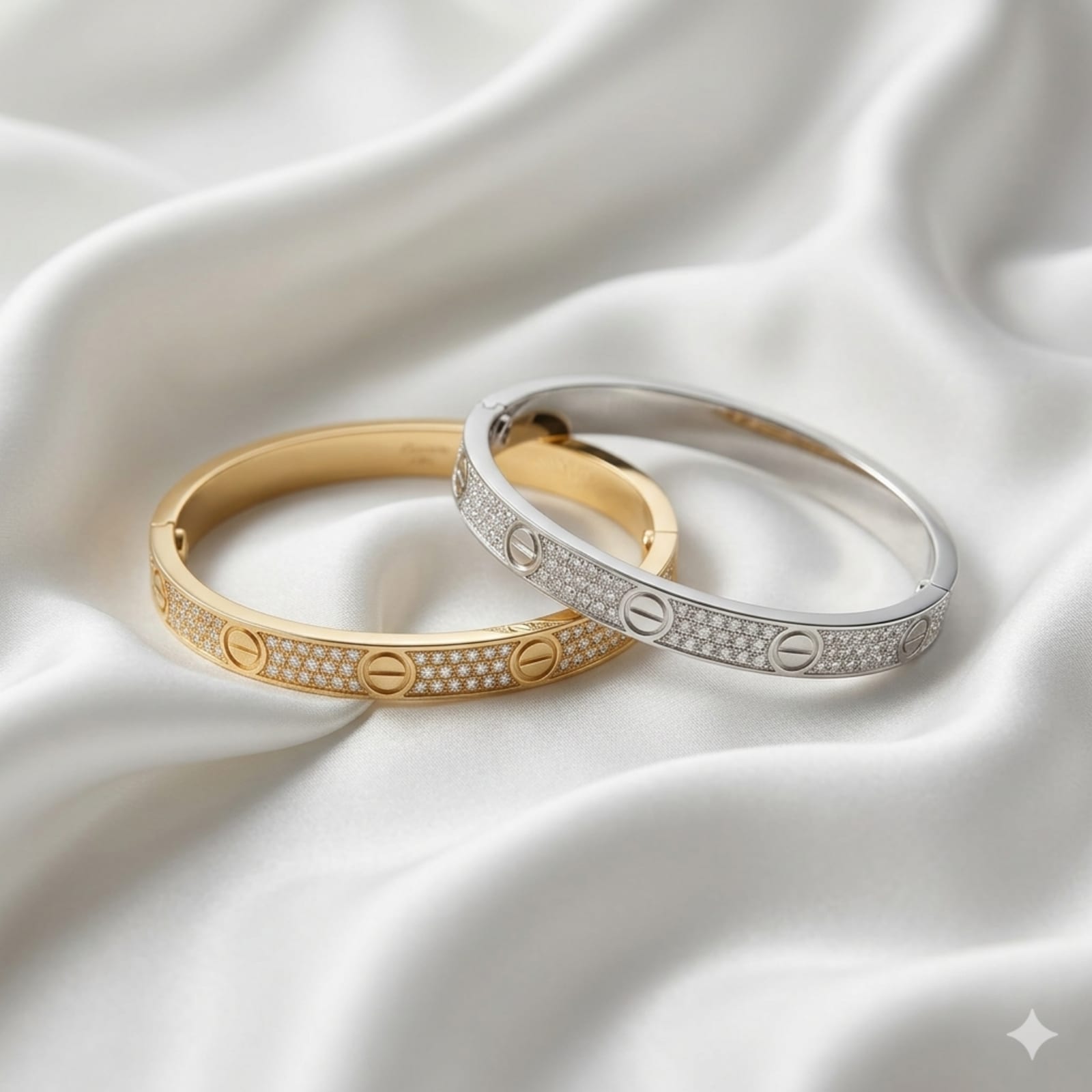 Pave Set Brilliant Cut Moissanite Bracelet