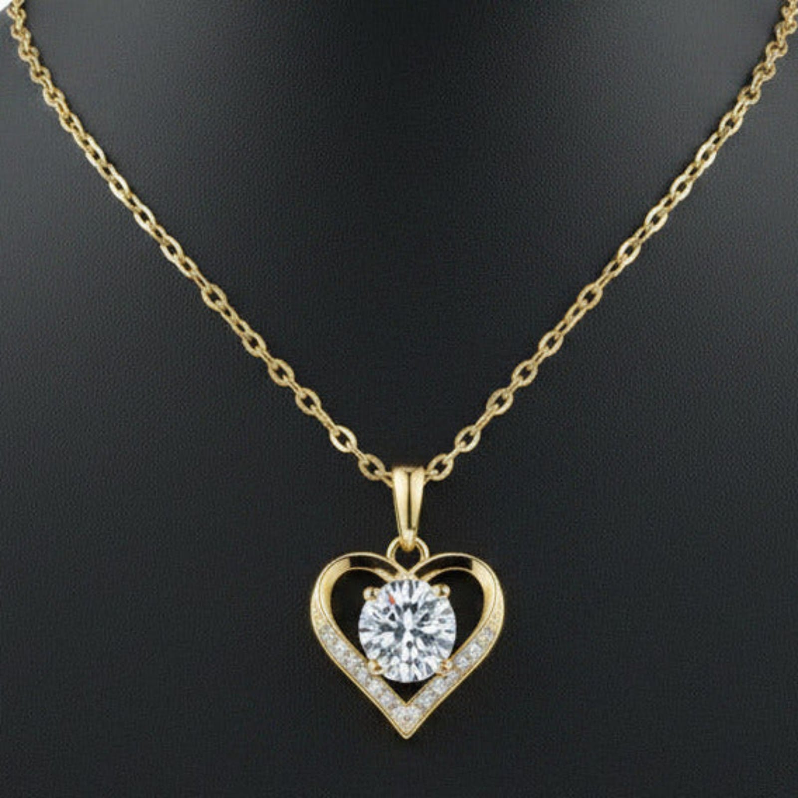 Heart Solitaire Necklace