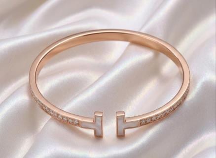 Rose Gold T-Motif Cuff Bracelet