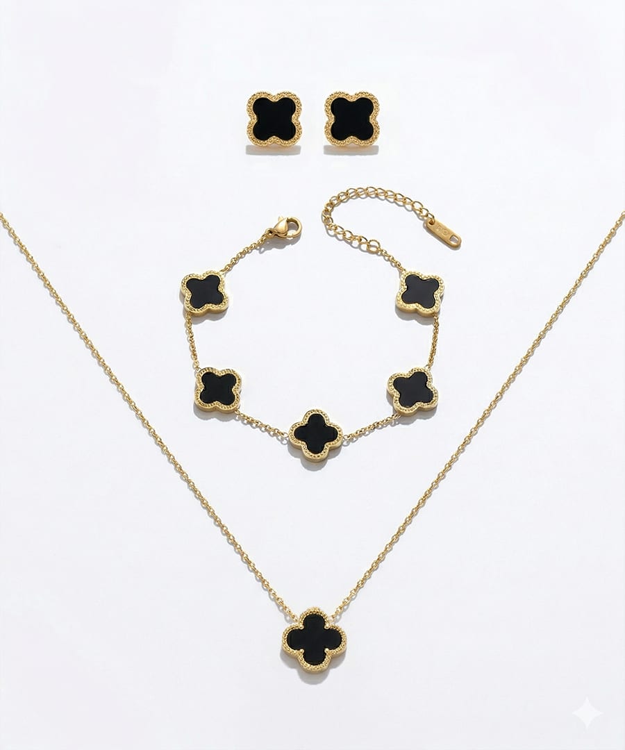 Black Clover Jewelry Set