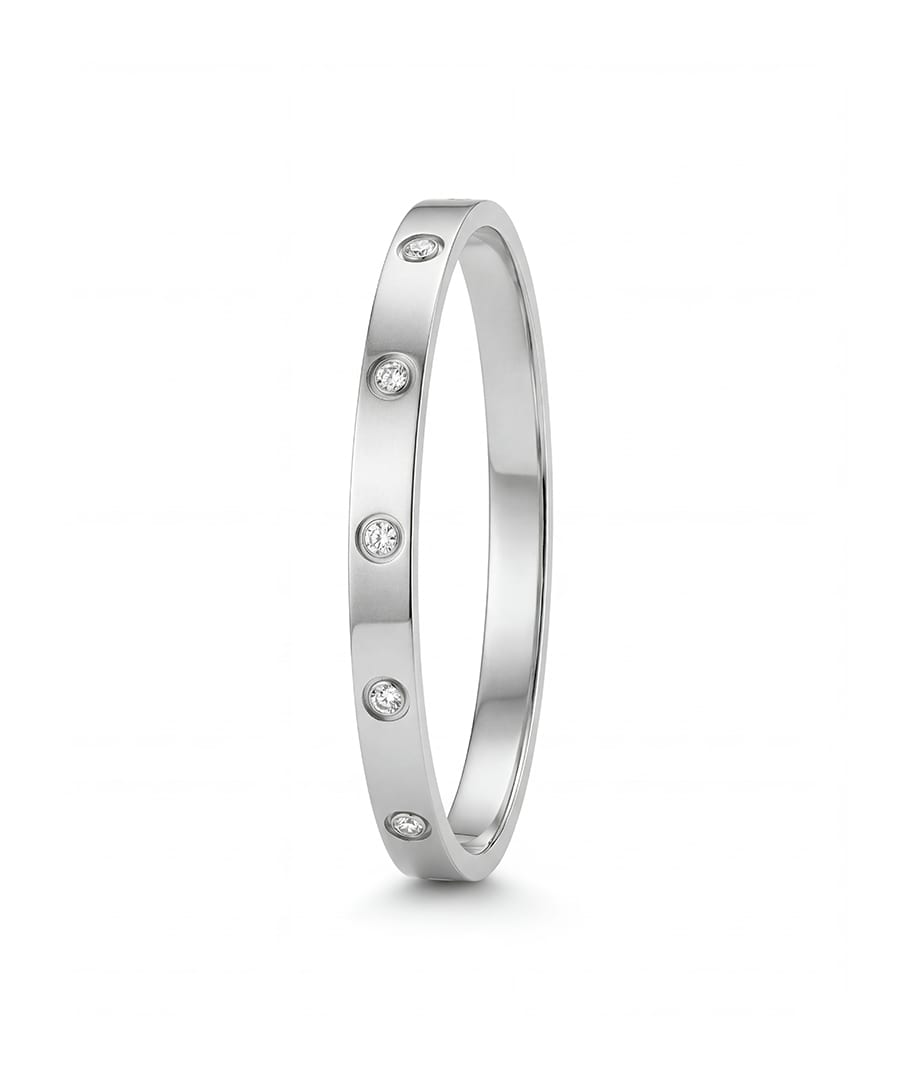 Zircon Bangle Bracelet