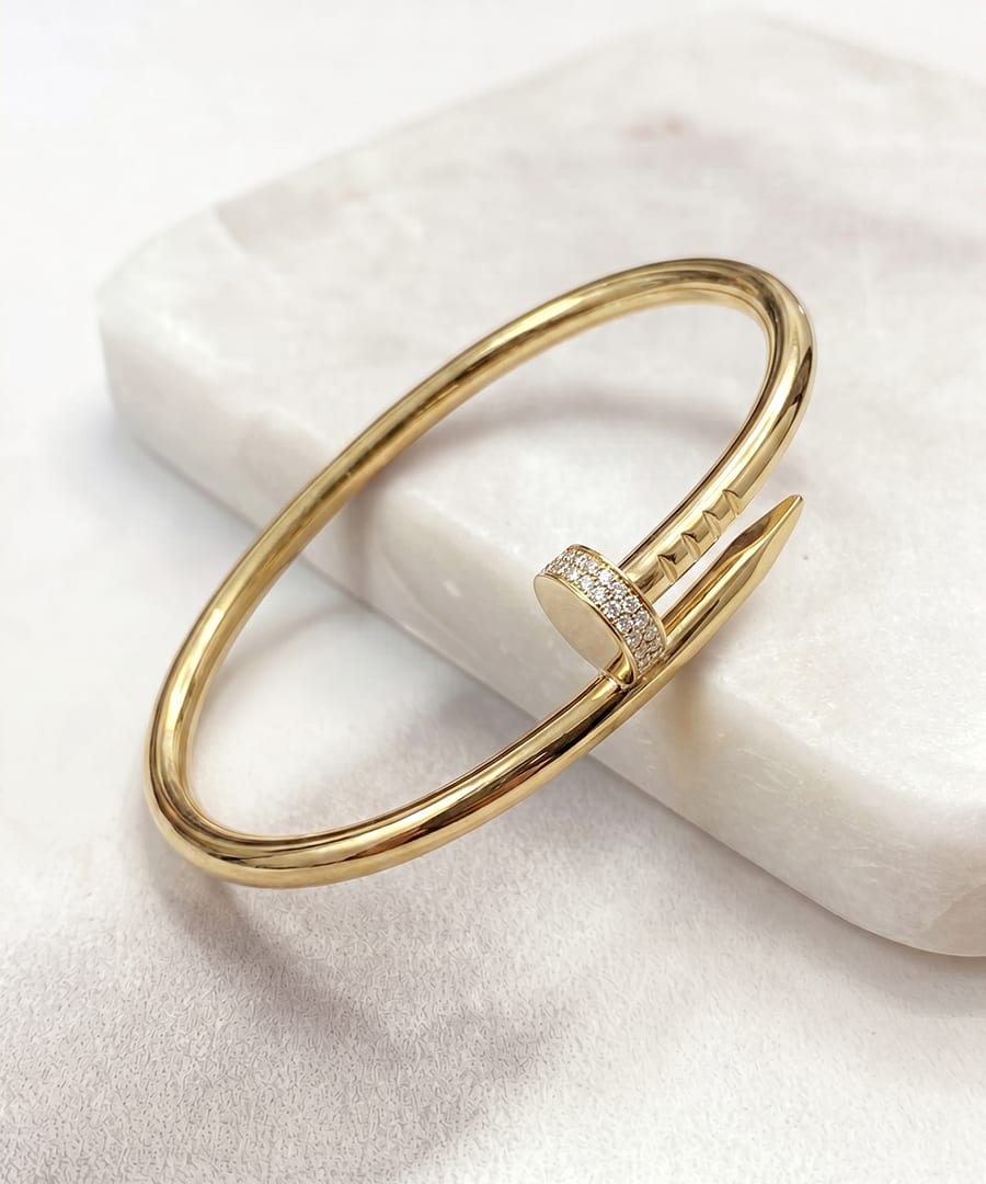 Gold Nail Bracelet