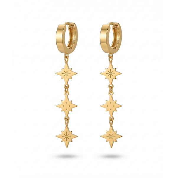 Stardew Dangle 18K Gold Plated Earrings