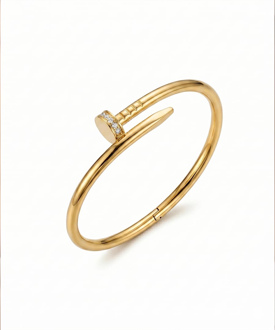Gold Nail Bracelet