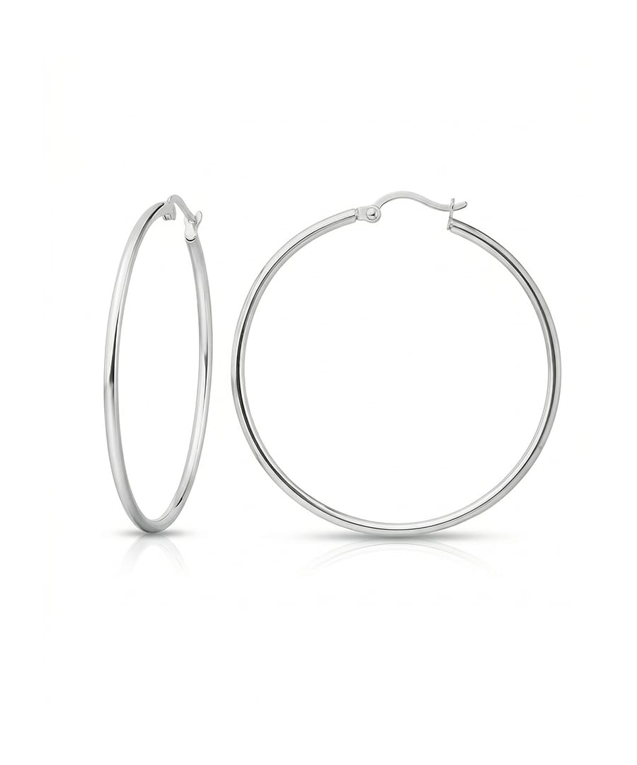 Hoop Earrings in Silver Tone