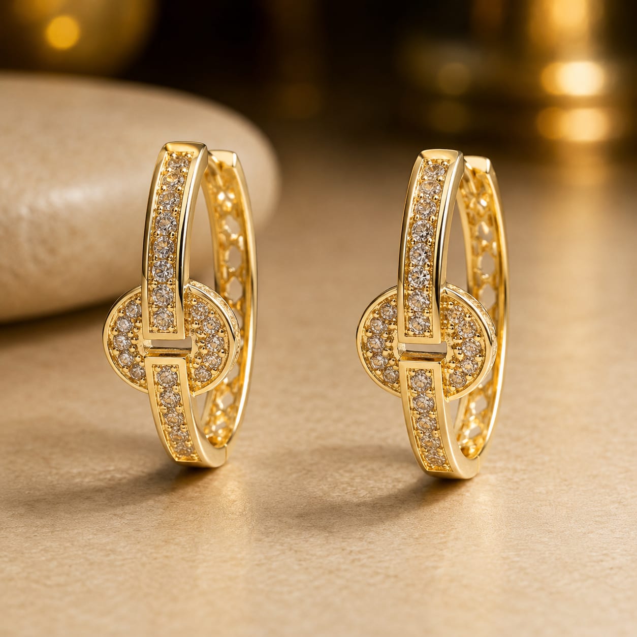 18K Gold Filled Hoop Earrings