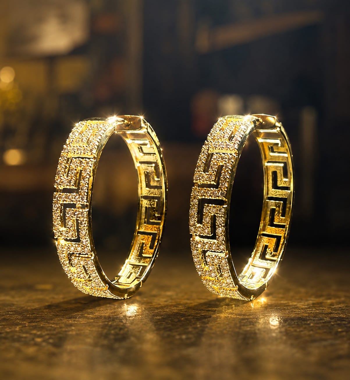 18K Gold Filled Hoop Earrings
