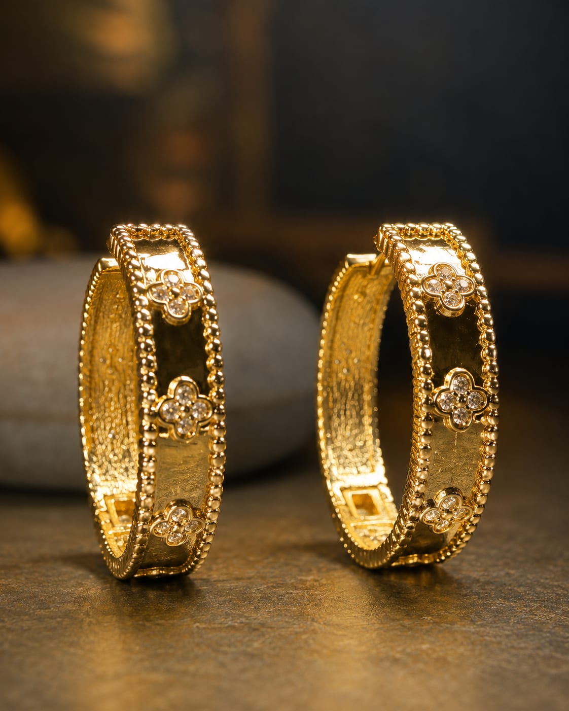 18K Gold Filled Hoop Earrings