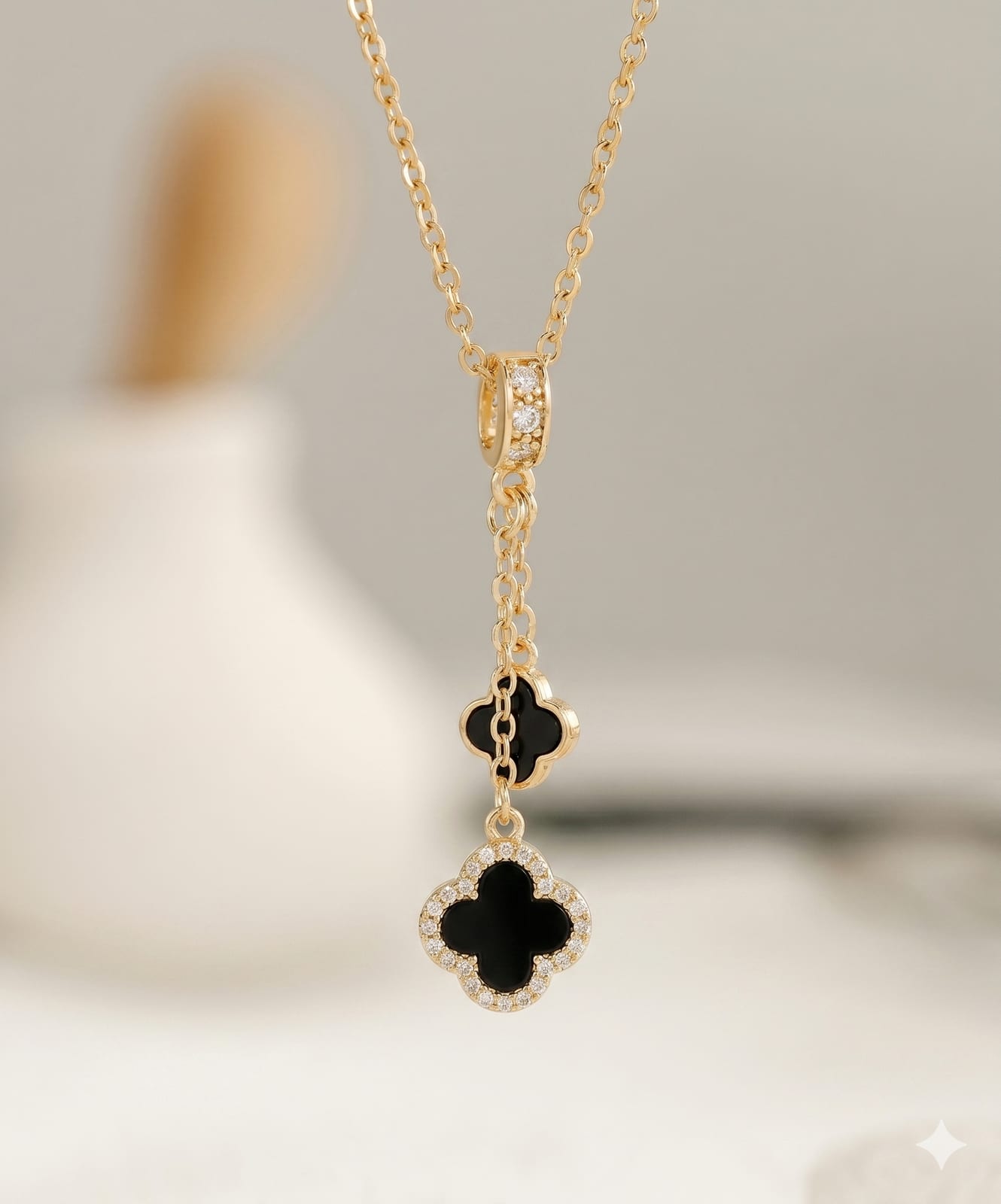 Double Clover Necklace
