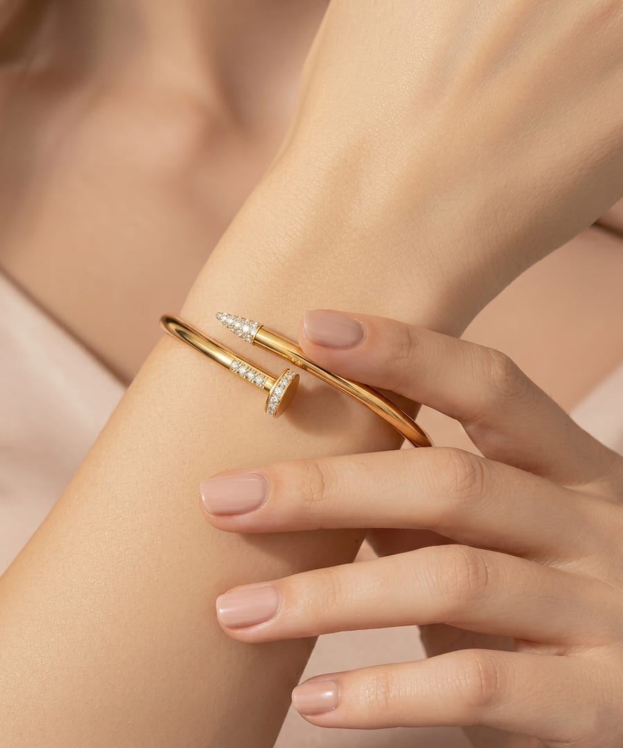 Gold Nail Bracelet