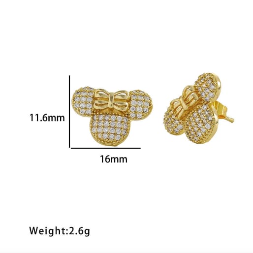 Minnie Mouse Bow Three-Pieces Jewelry Set
