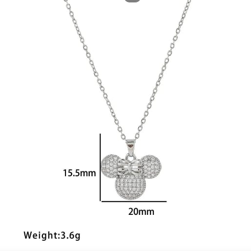 Minnie Mouse Bow Three-Pieces Jewelry Set