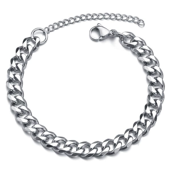 Stainless Steel Cuban Chain Bracelet