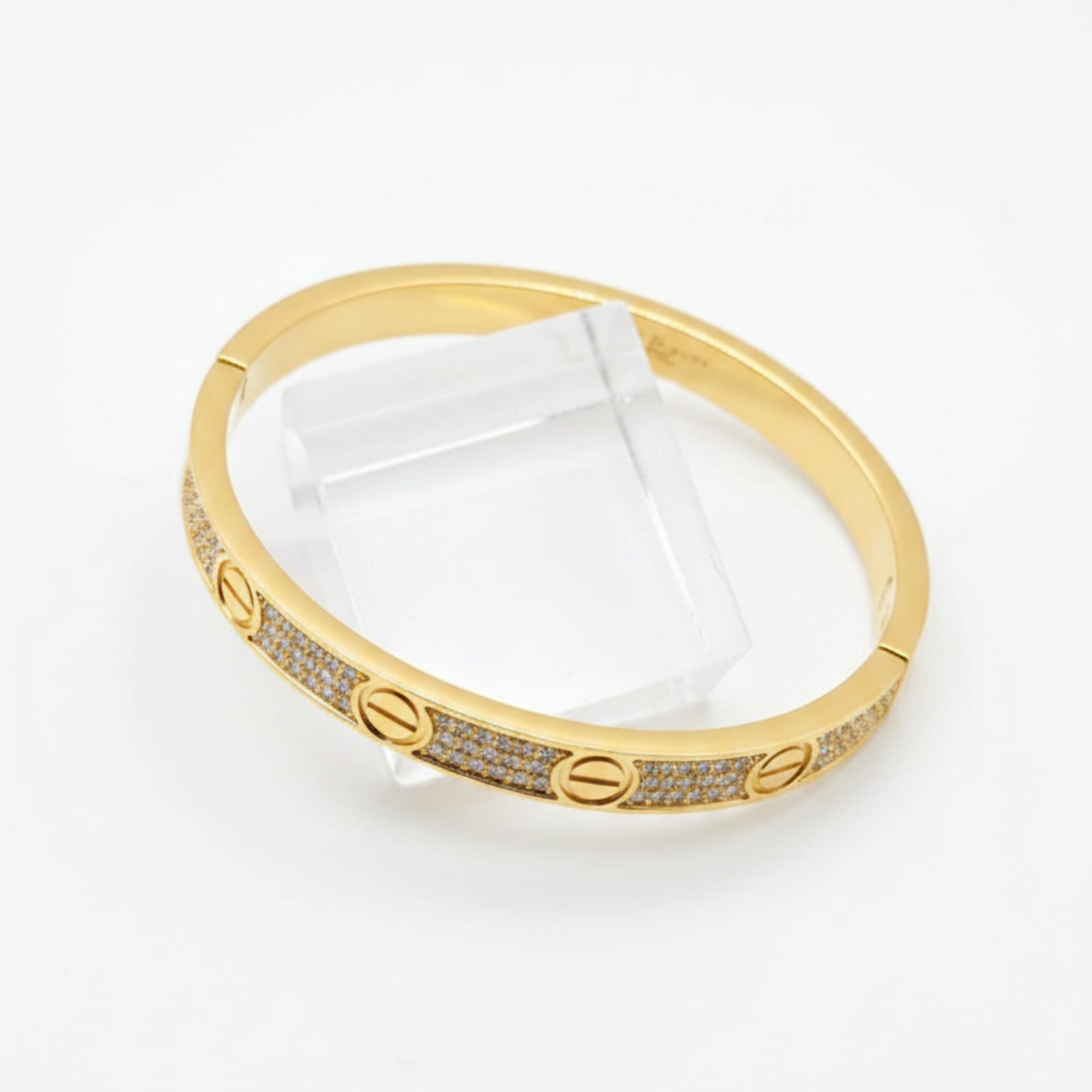 Pave Set Brilliant Cut Moissanite Bracelet
