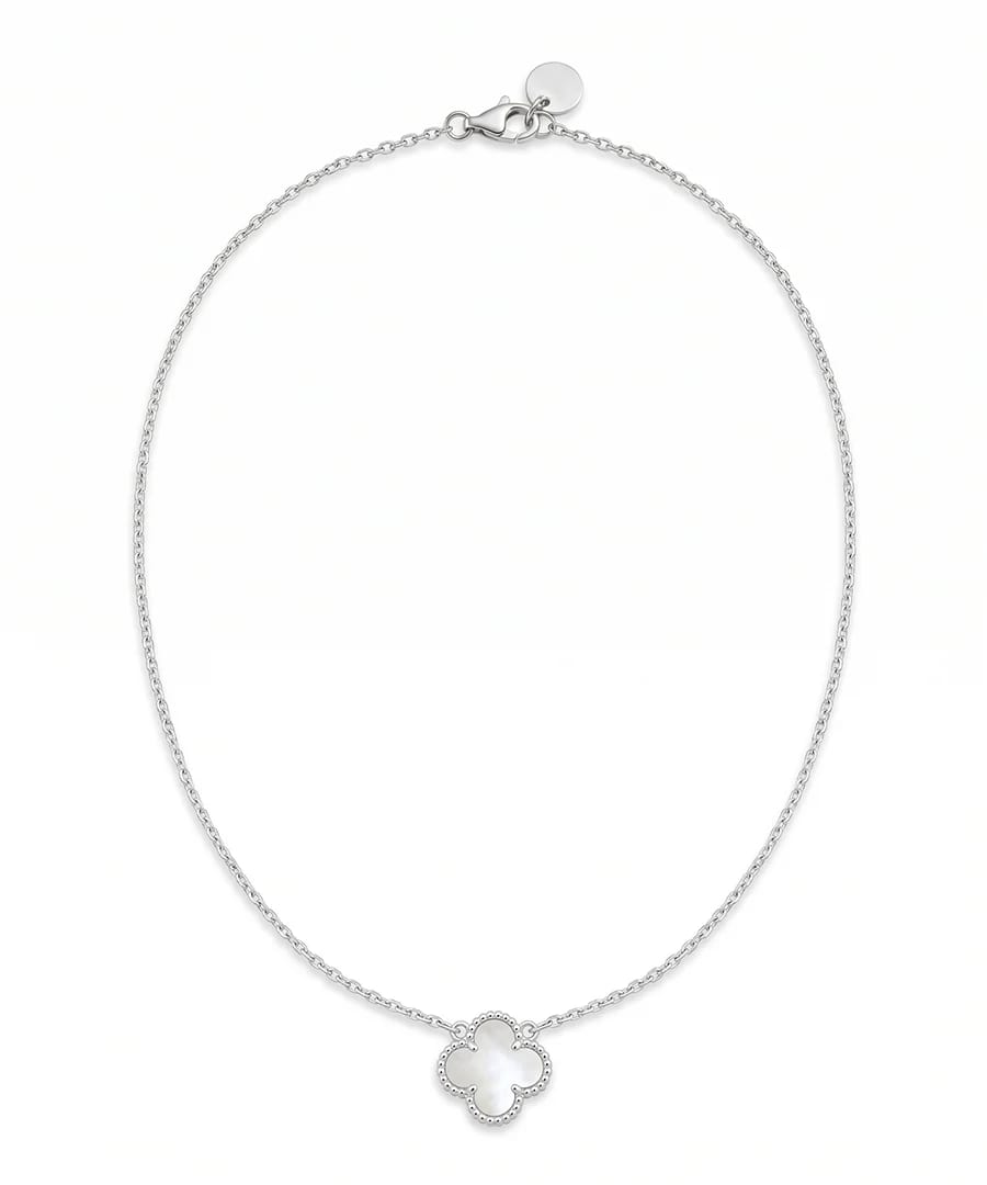 Four Leaf Clover Silver Necklace
