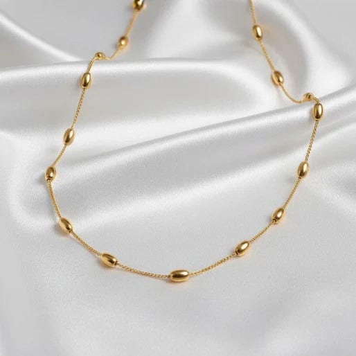 Barrel Bead Chain Necklaces