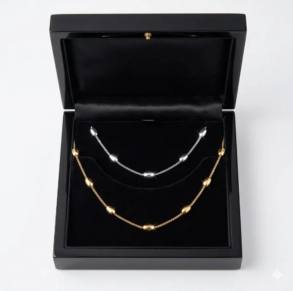 Barrel Bead Chain Necklaces