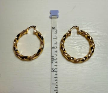Twisted Textured Hoop Earrings